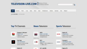 What Television-live.com website looked like in 2021 (3 years ago)