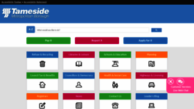 What Tameside.gov.uk website looked like in 2021 (3 years ago)