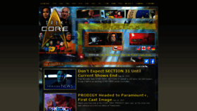 What Trekcore.com website looked like in 2021 (3 years ago)