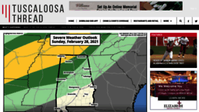 What Tuscaloosathread.com website looked like in 2021 (3 years ago)