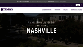 What Trevecca.edu website looked like in 2021 (3 years ago)