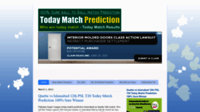 What Todaymatchpreview.com website looked like in 2021 (3 years ago)