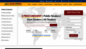 What Tendersontime.com website looked like in 2021 (3 years ago)