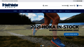 What Triathletesports.com website looked like in 2021 (3 years ago)