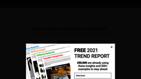 What Trendreports.com website looked like in 2021 (3 years ago)