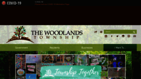What Thewoodlandstownship-tx.gov website looked like in 2021 (3 years ago)