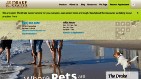 What Thedrakecenter.com website looked like in 2021 (4 years ago)