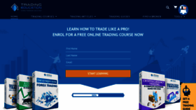 What Trading-education.com website looked like in 2021 (3 years ago)
