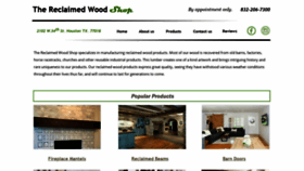 What Thereclaimedwoodshop.com website looked like in 2021 (3 years ago)