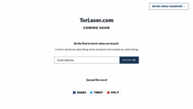 What Torlaser.com website looked like in 2021 (3 years ago)