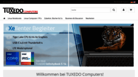 What Tuxedocomputers.com website looked like in 2021 (3 years ago)