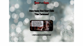 What Textsfromsanta.com website looked like in 2021 (3 years ago)
