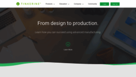What Tinkerine.com website looked like in 2021 (4 years ago)