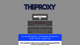What Theproxy.li website looked like in 2021 (3 years ago)