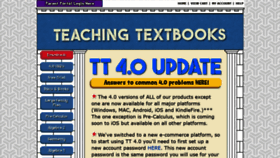 What Teachingtextbooks.com website looked like in 2021 (3 years ago)
