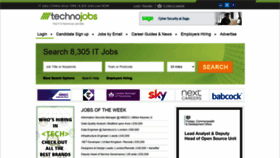 What Technojobs.co.uk website looked like in 2021 (3 years ago)