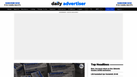 What Theadvertiser.com website looked like in 2021 (3 years ago)