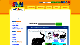 What Thecolor.com website looked like in 2021 (3 years ago)