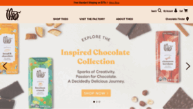 What Theochocolate.com website looked like in 2021 (3 years ago)