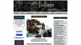 What Thereligionofpeace.com website looked like in 2021 (3 years ago)