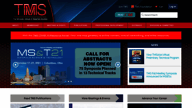 What Tms.org website looked like in 2021 (4 years ago)