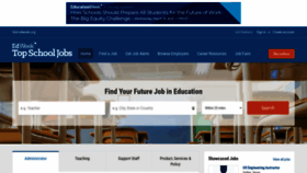 What Topschooljobs.org website looked like in 2021 (4 years ago)