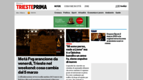 What Triesteprima.it website looked like in 2021 (4 years ago)
