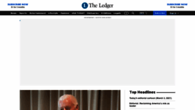 What Theledger.com website looked like in 2021 (3 years ago)