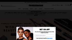 What Tweezerman.com website looked like in 2021 (3 years ago)