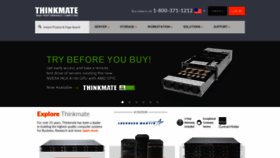 What Thinkmate.com website looked like in 2021 (3 years ago)