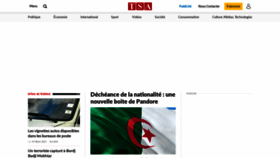 What Tsa-algerie.com website looked like in 2021 (3 years ago)