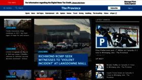 What Theprovince.com website looked like in 2021 (3 years ago)