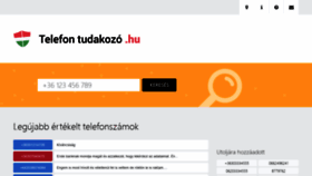 What Telefontudakozo.hu website looked like in 2021 (3 years ago)