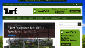 What Turfmagazine.com website looked like in 2021 (3 years ago)