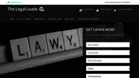 What Thelegalleads.com website looked like in 2021 (3 years ago)