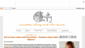 What Thriftyandchic.com website looked like in 2021 (3 years ago)