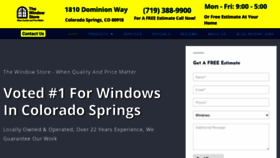 What Thewindowstorecolorado.com website looked like in 2021 (3 years ago)