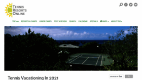 What Tennisresortsonline.com website looked like in 2021 (3 years ago)