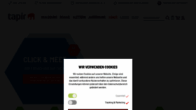 What Tapir-store.de website looked like in 2021 (3 years ago)