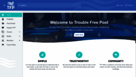 What Troublefreepool.com website looked like in 2021 (3 years ago)
