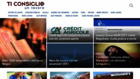 What Ticonsiglio.com website looked like in 2021 (3 years ago)