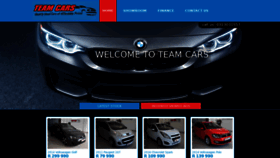 What Teamcars.co.za website looked like in 2021 (3 years ago)
