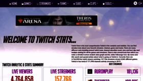 What Twitchstats.net website looked like in 2021 (3 years ago)