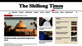 What Theshillongtimes.com website looked like in 2021 (3 years ago)