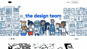 What Thedesignteam.io website looked like in 2021 (3 years ago)