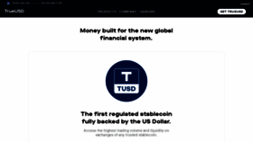 What Trueusd.com website looked like in 2021 (3 years ago)