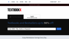 What Textbookx.com website looked like in 2021 (3 years ago)