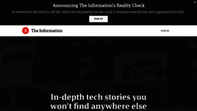What Theinformation.com website looked like in 2021 (3 years ago)
