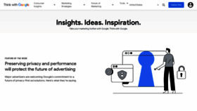 What Thinkwithgoogle.com website looked like in 2021 (3 years ago)