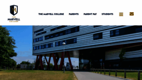 What Themarvellcollege.com website looked like in 2021 (3 years ago)